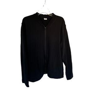 No Nationality NN07 Men’s 100% Cotton Full Zip Jacket Size XL Black